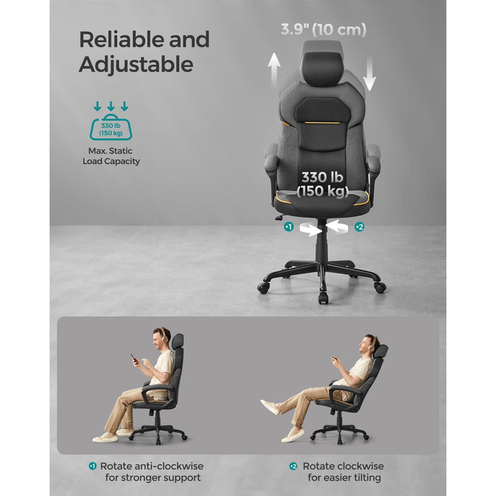 Songmics Office Chair With Headrest