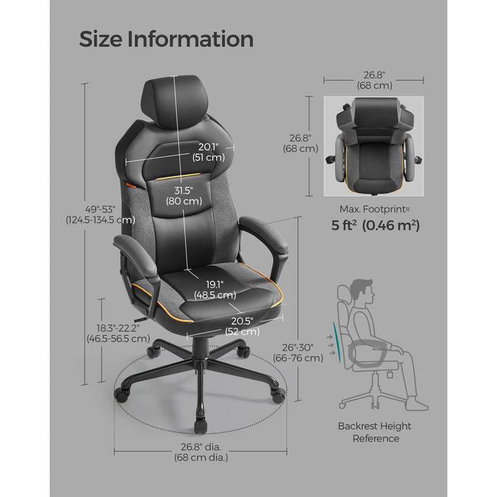 Songmics Office Chair With Headrest