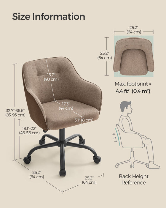 Modern Office Chair, Brown