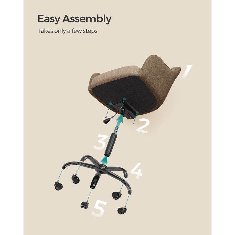 Brown Modern Office Chair For Home Office by Songmics