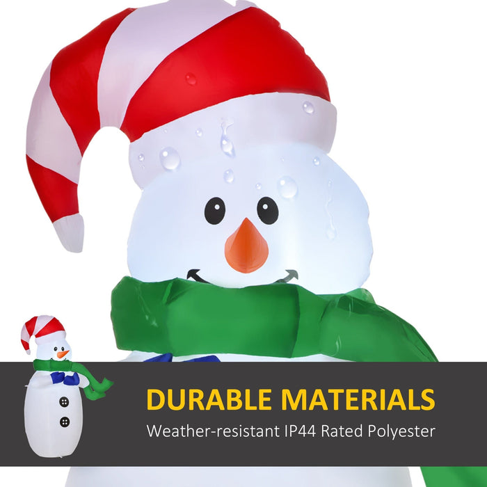 Image of a 4ft Outdoor Inflatable Snowman