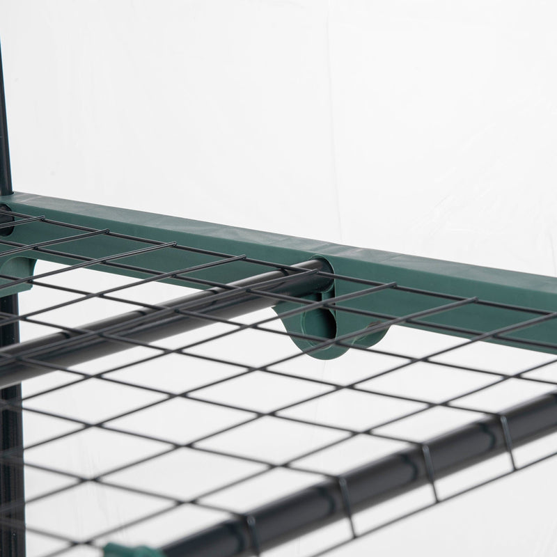 Metal Frame Mini Greenhouse, 5-Tier, PVC Cover, Clear