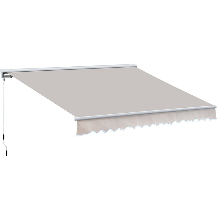 Electric Awning For Patio, 2.95 x 2.5M, Cream White