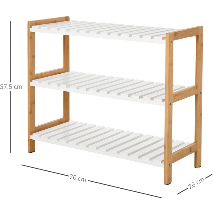 3 Tier Wooden Shoe Rack