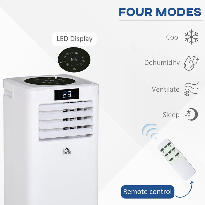 7000 BTU Portable AC w/ Remote, LED, Timer, White