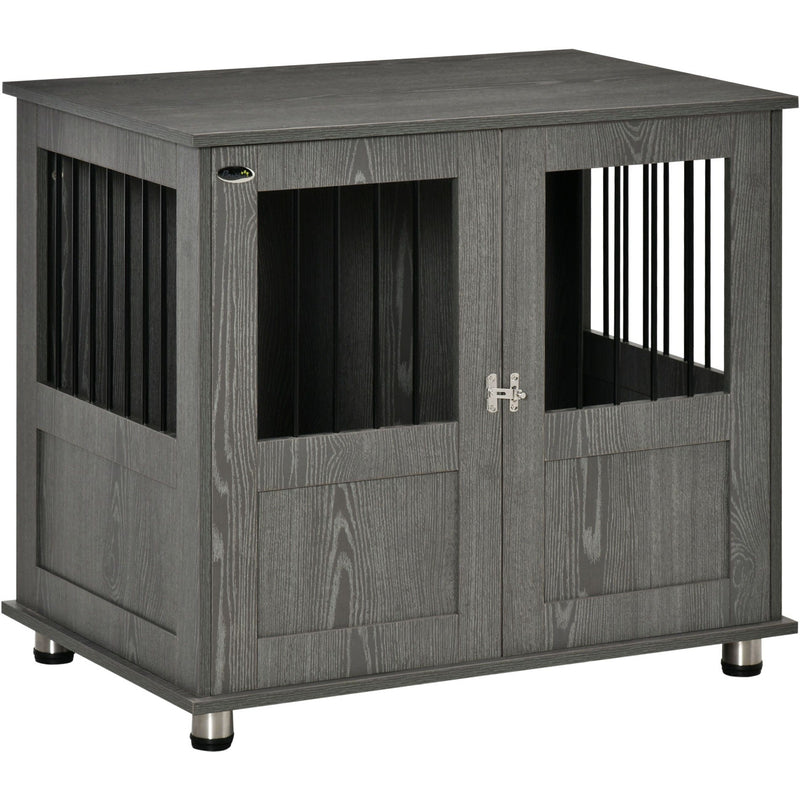 Dog Crate Furniture with Cushion & Magnetic Doors, Small Dog