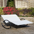 Two Person Rocking Sun Lounger Outsunny