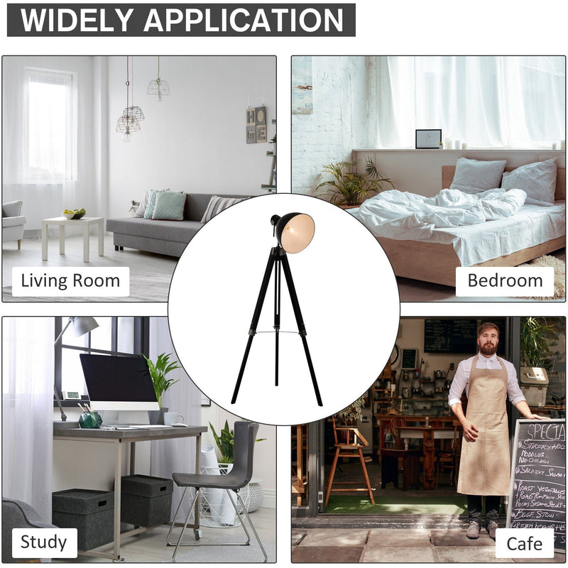 Industrial Tripod Floor Lamp