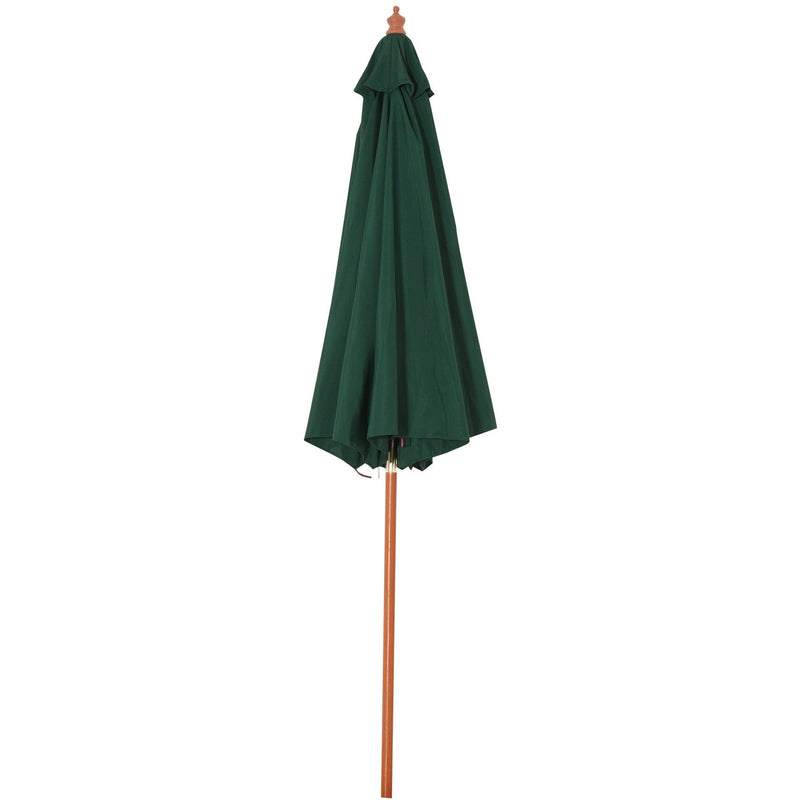 2.5m Wooden Garden Parasol - Top Vent