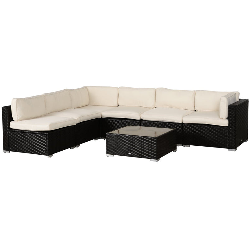 14pc Rattan Sofa Cushion Cover Replacement, Beige