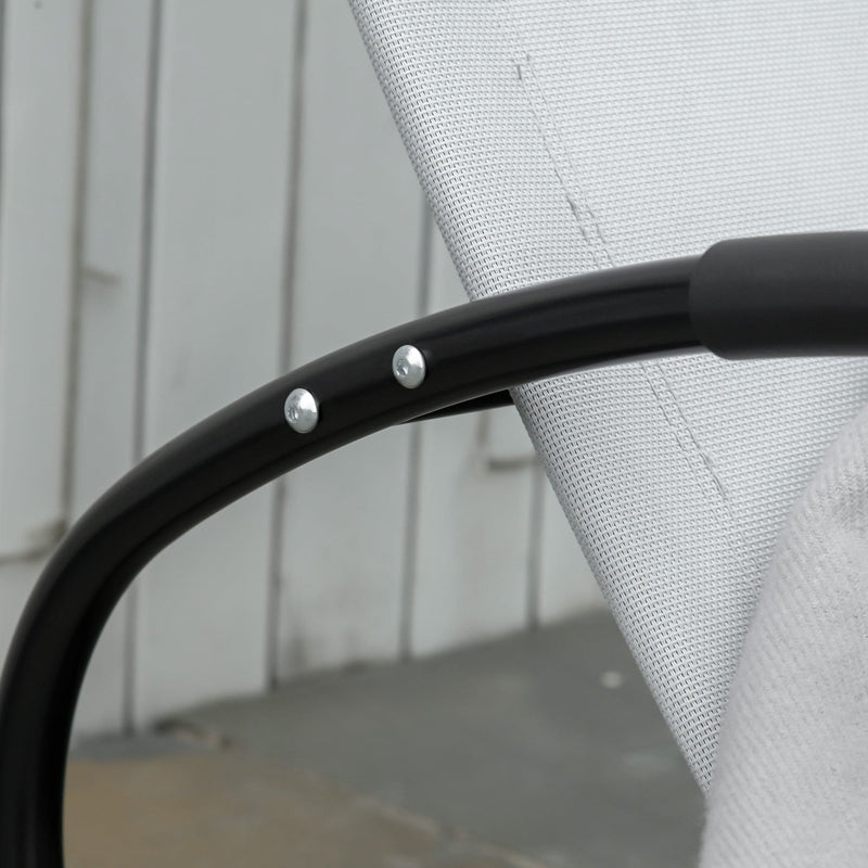 Outdoor Zero Gravity Rocking Chair Black
