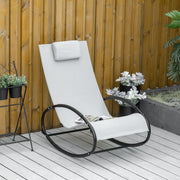 Outdoor Zero Gravity Rocking Chair Grey