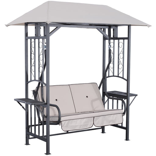 Outsunny 2 Seater Garden Swing Chair with Canopy