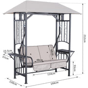 Outsunny 2 Seater Garden Swing Chair with Canopy
