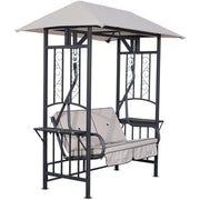 Outsunny 2 Seater Garden Swing Chair with Canopy