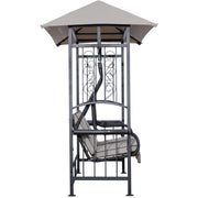 Outsunny 2 Seater Garden Swing Chair with Canopy