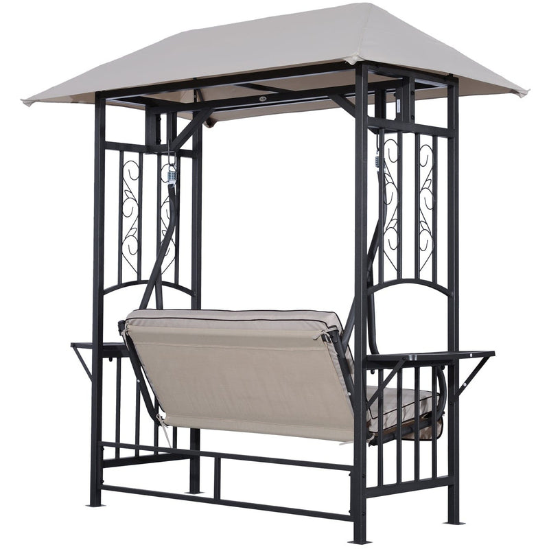 Outsunny 2 Seater Garden Swing Chair with Canopy