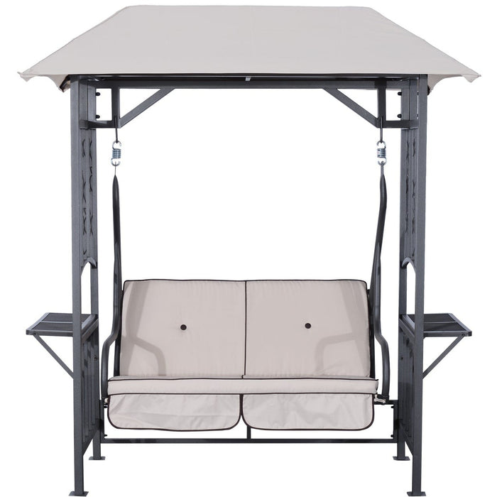 Outsunny 2 Seater Garden Swing Chair with Canopy