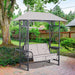 Outsunny 2 Seater Garden Swing Chair with Canopy