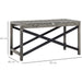 Outsunny Grey Wicker Outdoor Coffee Table