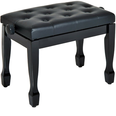 White Piano Stool With Adjustable Height Homcom