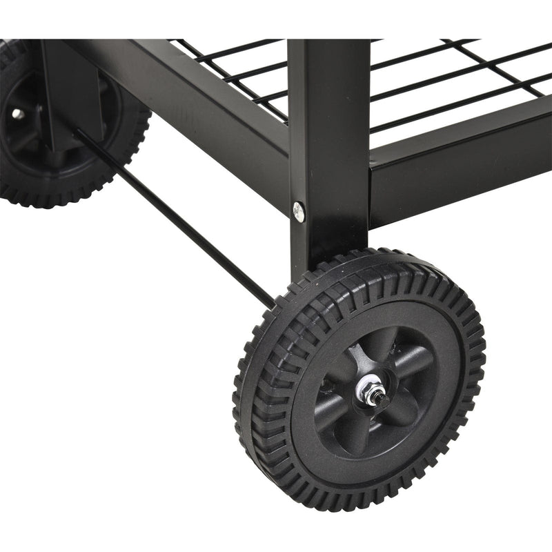 Half Barrel Barbecue, Large Grill Area