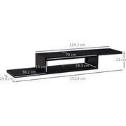 Wall Mounted Floating TV Stand Homcom