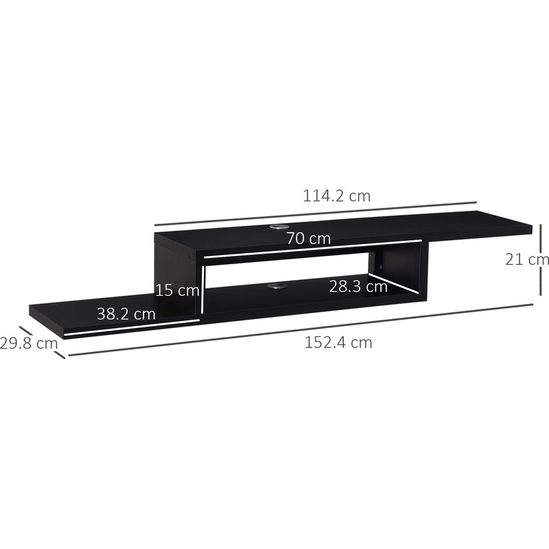Wall Mounted Floating TV Stand Homcom