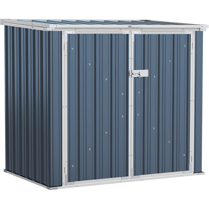 Double Dustbin Metal Storage Shed 5x3ft