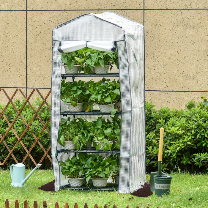 Mini Greenhouse - Plants & Veggies - 160x70x50 cm - White