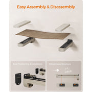Clickat Wall Mounted Cat Hammock Shelf Songmics