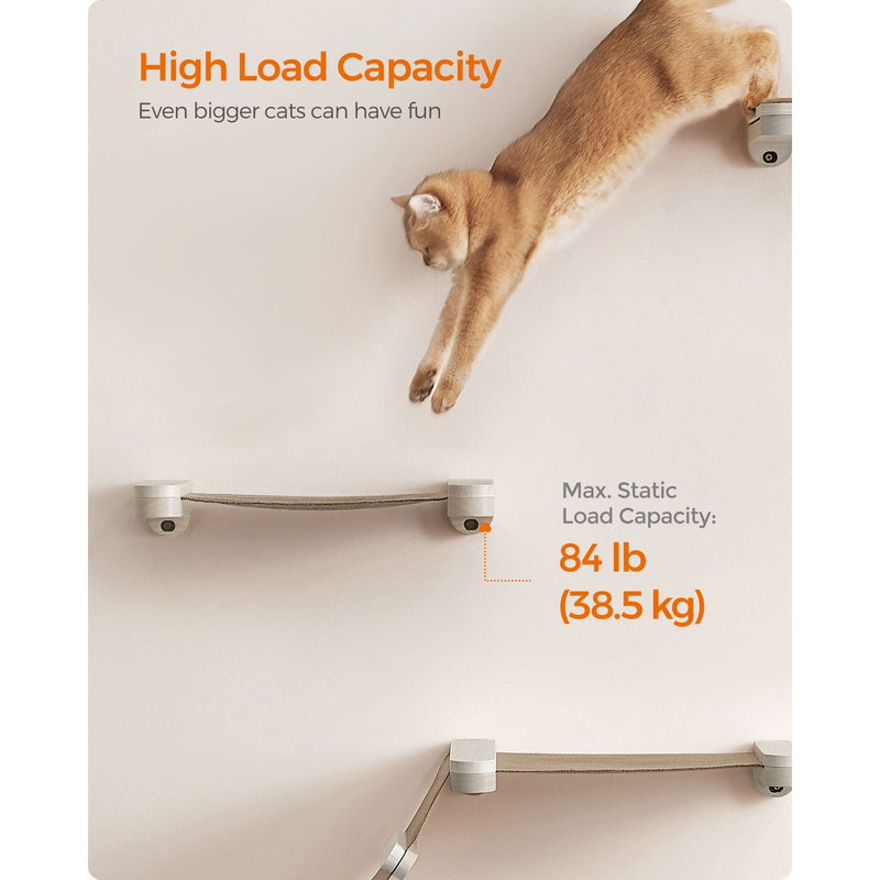 Clickat Wall Mounted Cat Hammock Shelf Songmics