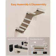 Clickat Wall Mounted Cat Climbing Hammock Shelf Songmics