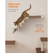 Clickat Wall Mounted Cat Climbing Hammock Shelf Songmics