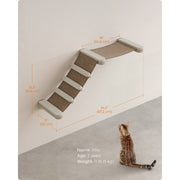 Clickat Wall Mounted Cat Climbing Hammock Shelf Songmics