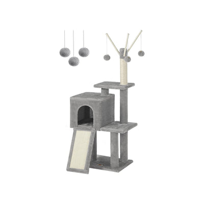 Feandrea Cat Tree With Scratching Post Light Grey