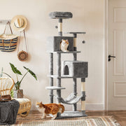 Feandrea Tall Cat Tree Activity Centre, Grey