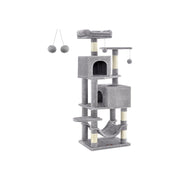 Feandrea 155cm Tall Cat Tree, Light Grey