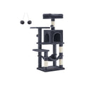 Feandrea Tall Grey Cat Tree For Indoor Cats Songmics