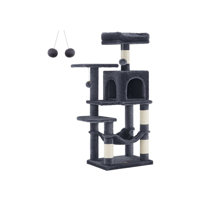 Feandrea Tall Grey Cat Tree For Indoor Cats