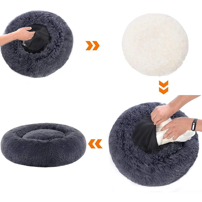 Feandrea 50cm Pet Bed Cushion, Grey