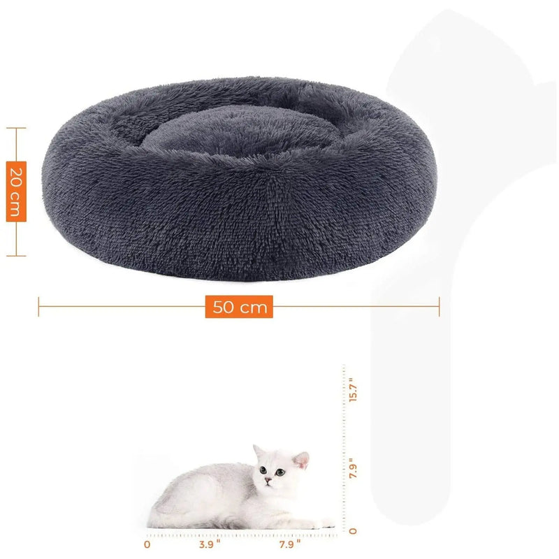 Feandrea 50cm Pet Bed Cushion, Grey