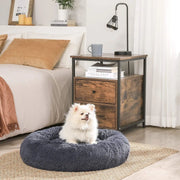 Feandrea 50cm Pet Bed Cushion, Grey