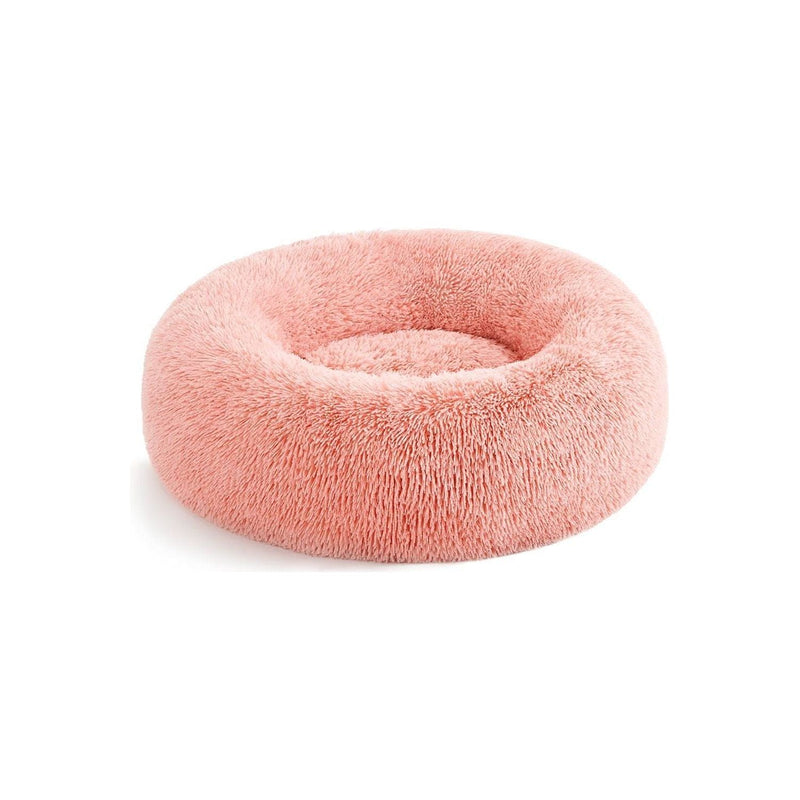 Feandrea Fluffy Pink Dog Bed 50cm