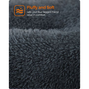 Feandrea Dog Bed For Small Dogs, 95x60cm, Grey