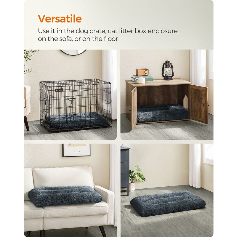 Feandrea Dog Bed For Small Dogs, 95x60cm, Grey