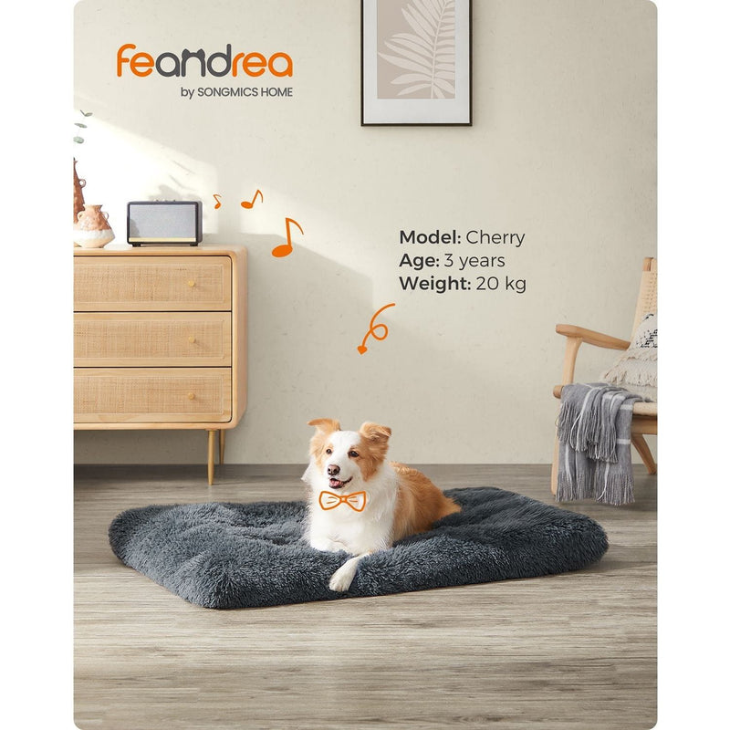 Feandrea Dog Bed For Large Breed, 110x73cm, Grey