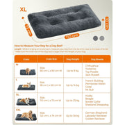Feandrea Dog Bed For Large Breed, 110x73cm, Grey