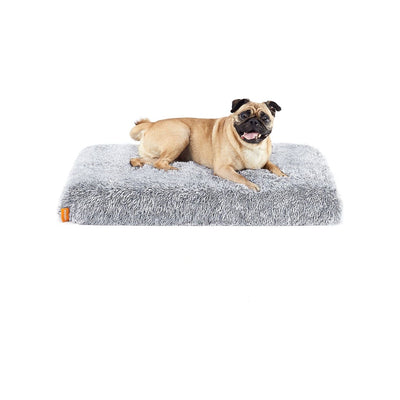 Feandrea Washable Dog Beds For Small Dogs, Grey Ombre 80x50cm