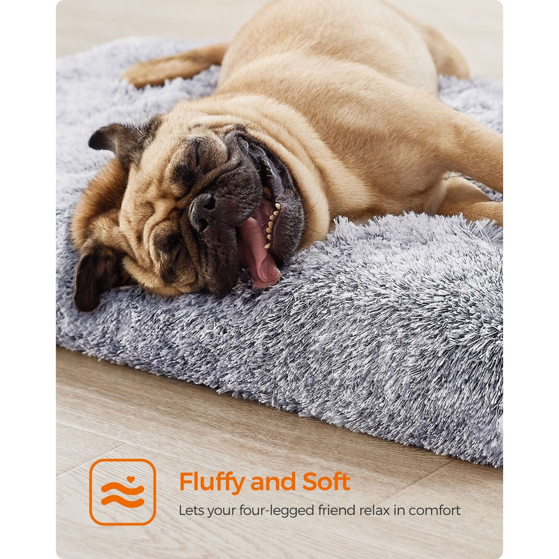 Feandrea Washable Dog Beds For Small Dogs, Grey Ombre 80x50cm